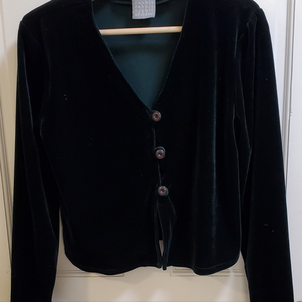 Rabbit rabbit rabbit designs emerald green button down long sleeve shirt